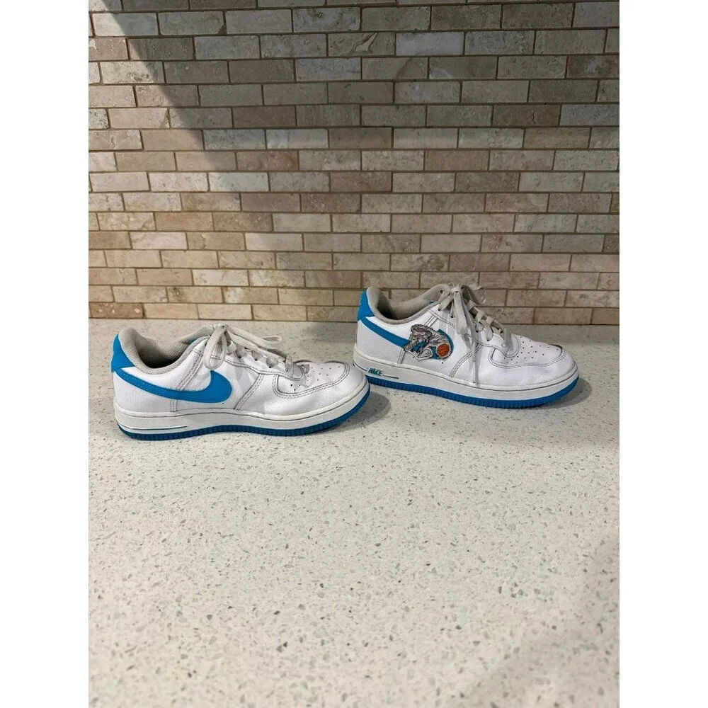 Nike Air Force 1 Low Hare Space Jam (TD) DM3355-100 Size 2 y  Kids‎ White Blue